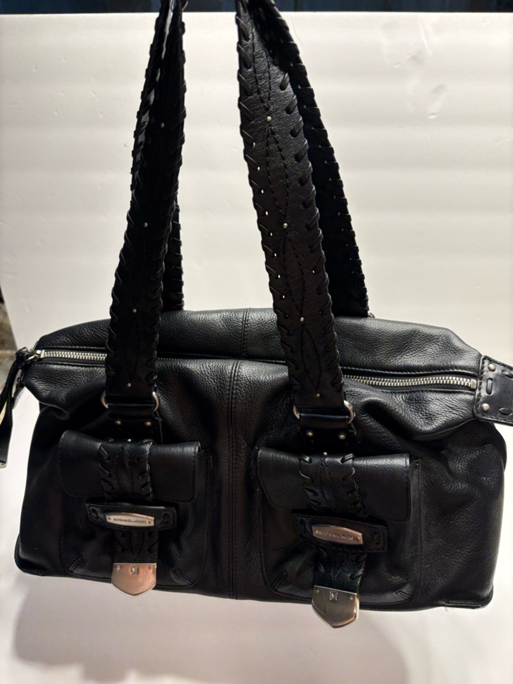 Michael Kors black Leather Shoulder Bag